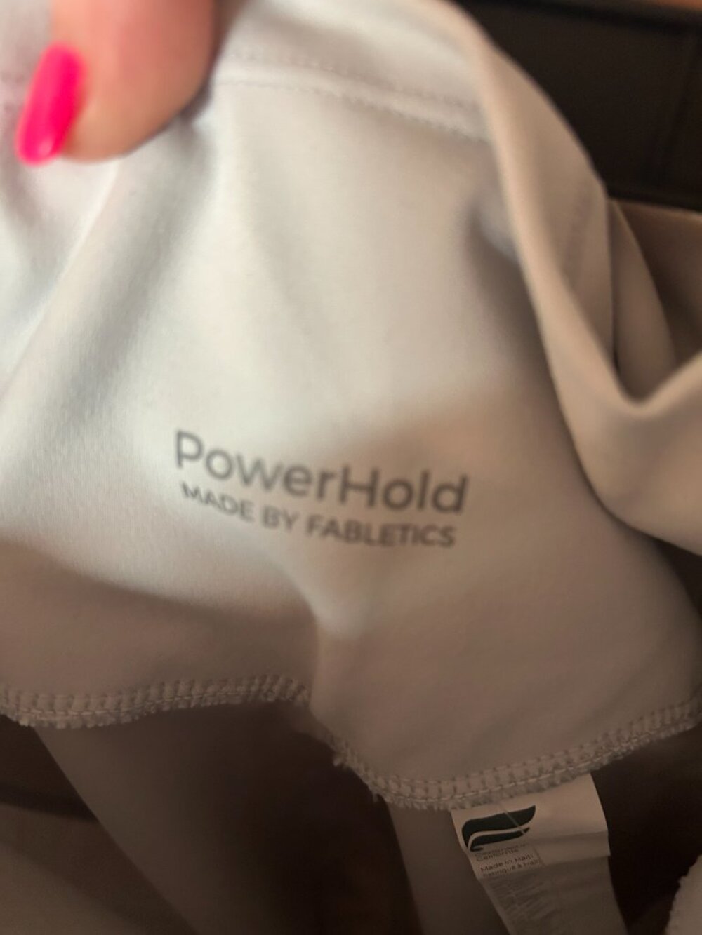 Fabletics PowerHold High-Waisted Leggings - Light Gray - Women's - Picture 2 of 3